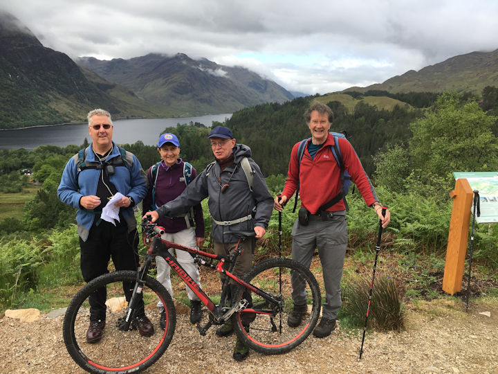 Group above Loch Shiel, Photo by Andy Burton