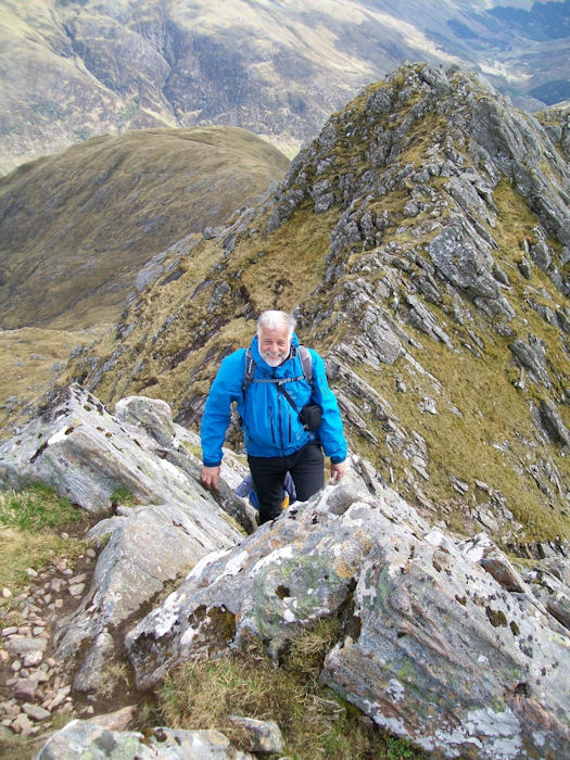 Mike on the ridge. Photo by Judy Renshaw