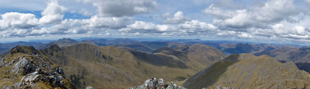 View from looking N over the Glenshiel forest. Photo by Ed Bramley