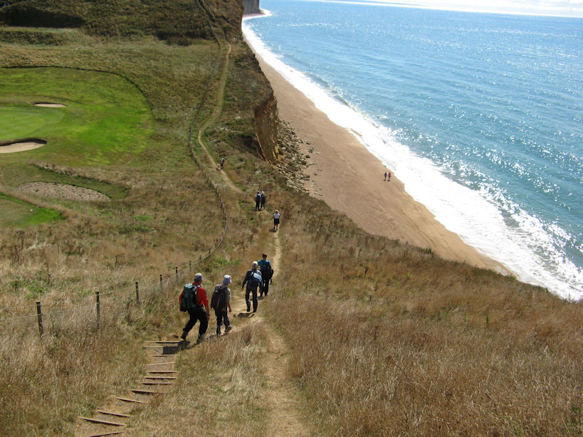 on the cliff path