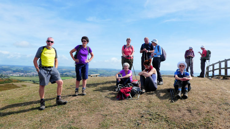 The gang admiring the view. Photo by Mike Goodyer