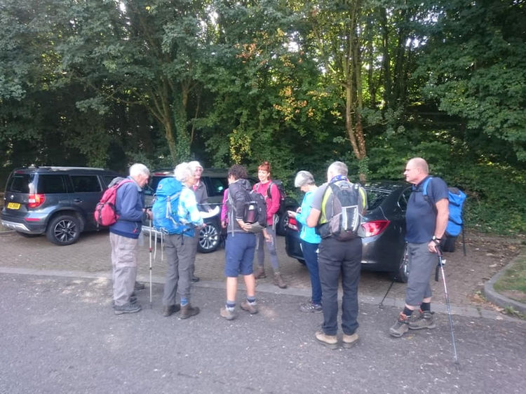 Briefing from Meet Leader. Photo by Andy Burton