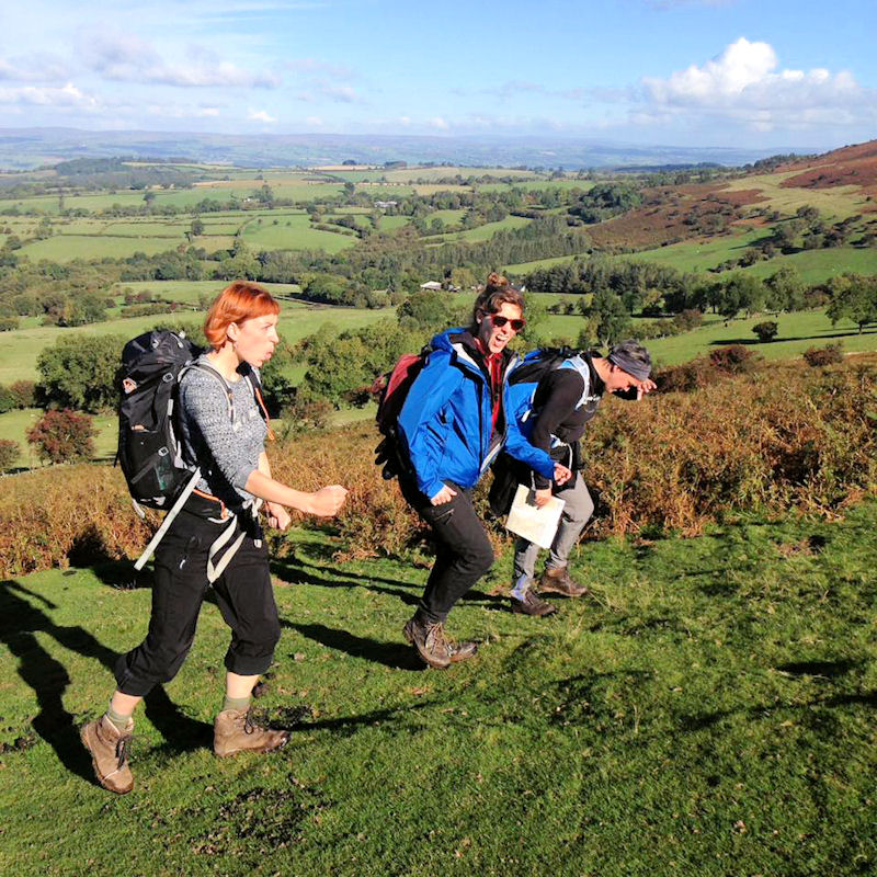 Striding out. Photo by Pete Bennett 