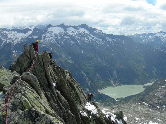 on the ridge