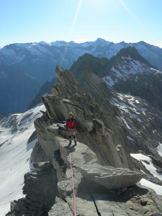 on the ridge