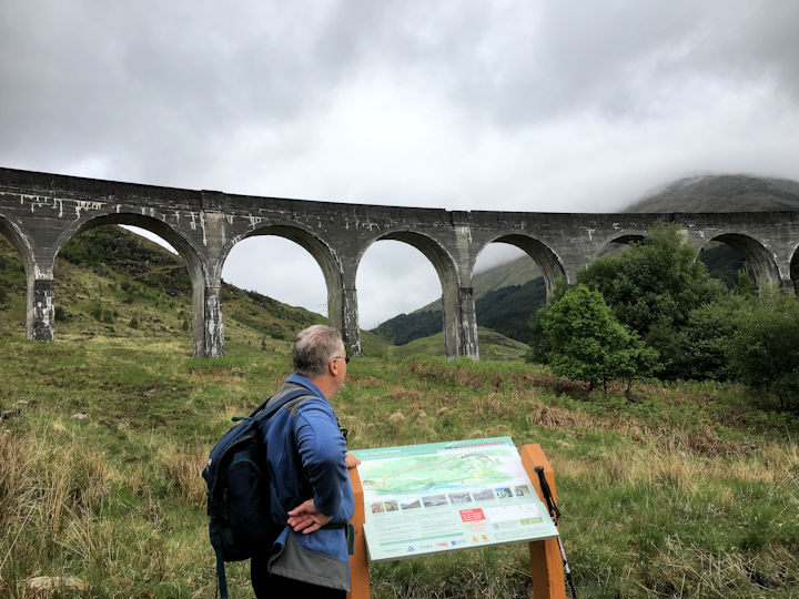 Glenfinnan Viaduct with Steve Caulton Photo by Andy Burton