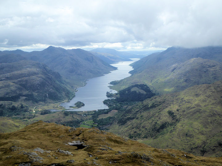 Looking down Loch Shiel from Bheinn an Tuim, Photo by Andy Burton