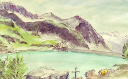 lake sketch