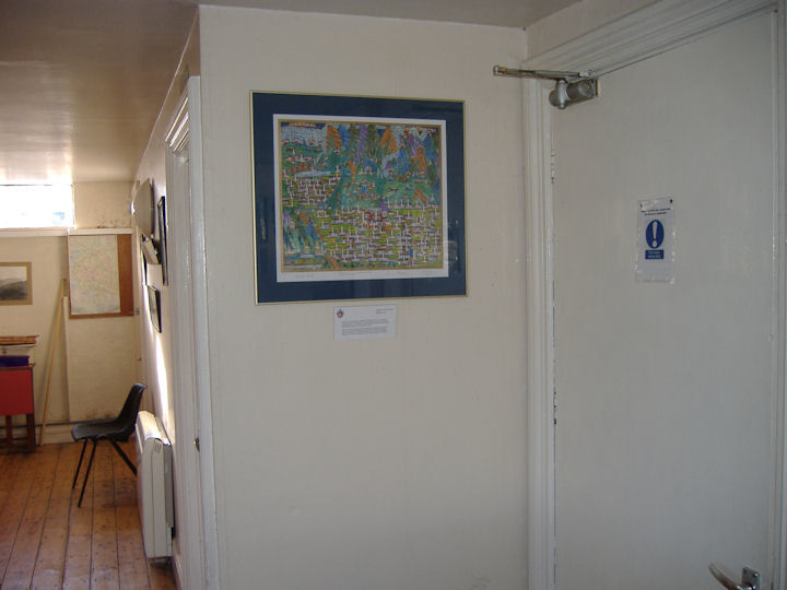 picture on display in the George Starkey Hut