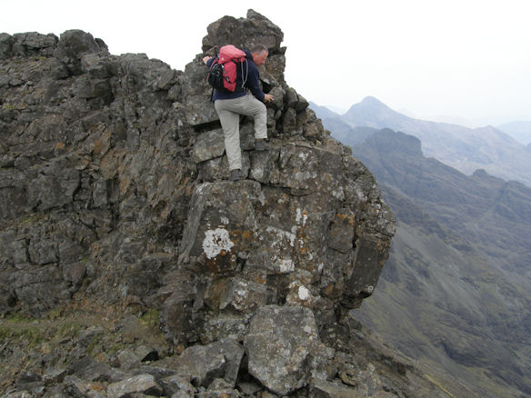 Andy descending