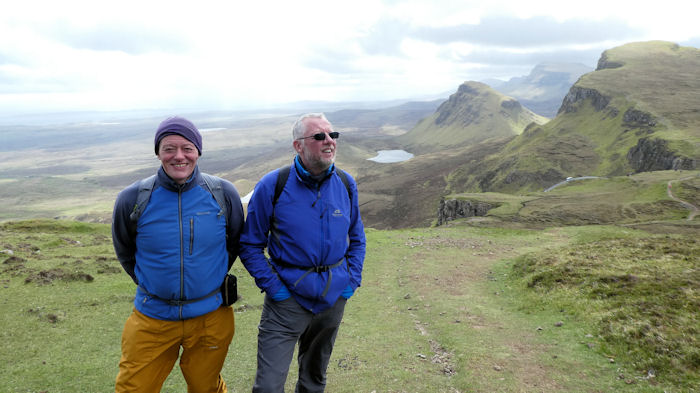 Ed and Andy on the way up Meall na Suiramach. Photo by Mike Goodyer