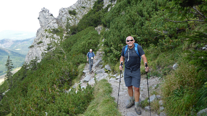 Paul and Myles on the way to Giewont. Photo by Ed Bramley