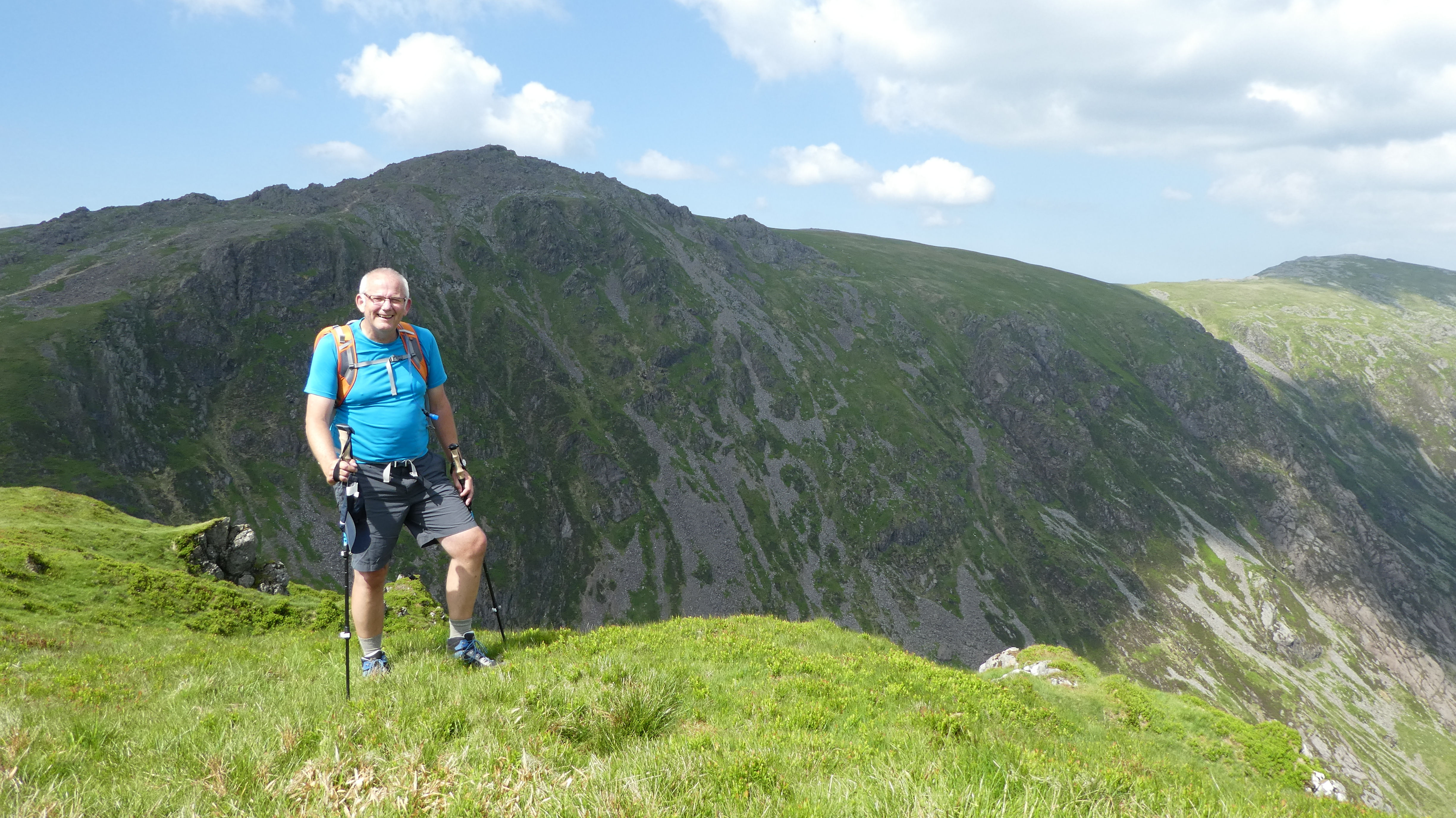 Paul on the way round the Cader Idris horseshoe, Photo by Mike Goodyer
