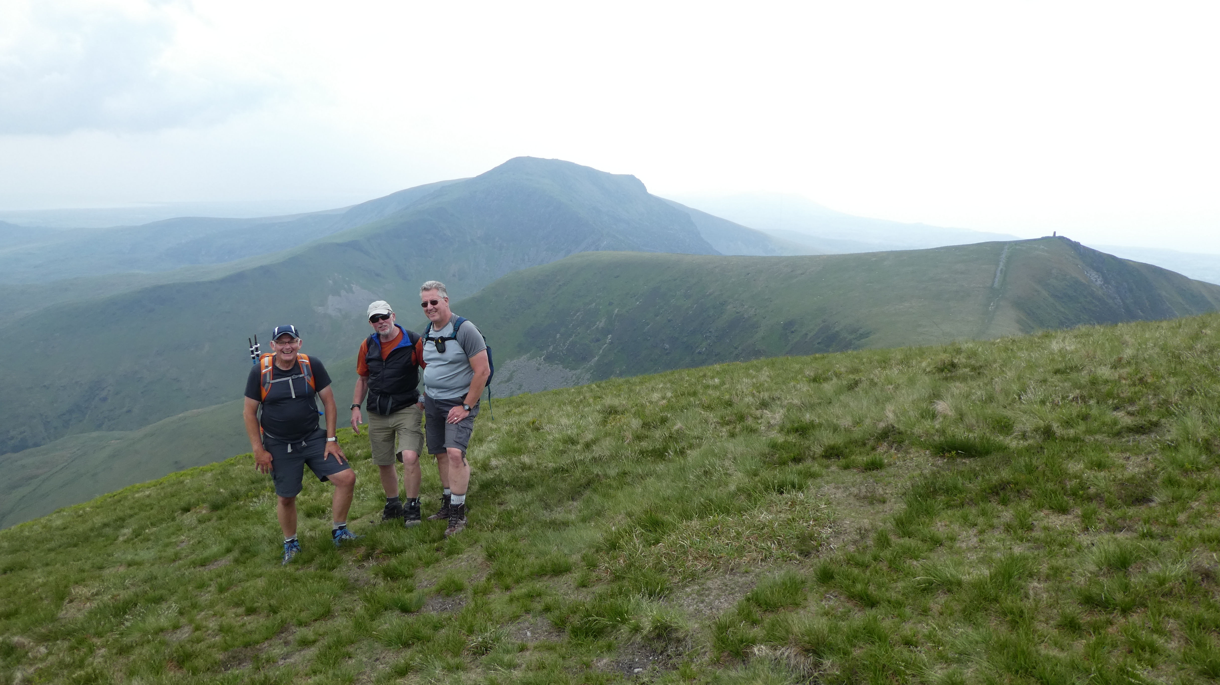 Paul, Andy and Steve after the Nantile Ridge on Friday, Photo by Mike Goodyer